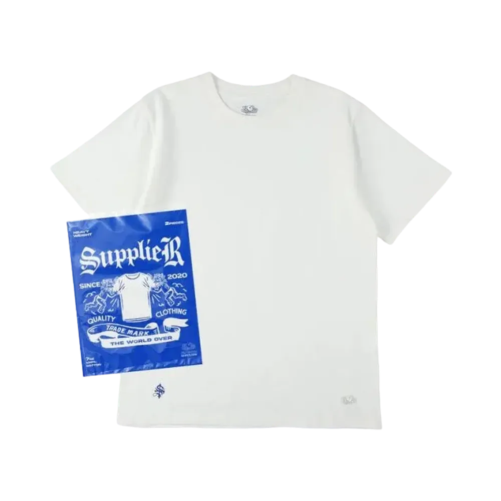 SUPPLIER x FRUIT OF THE LOOM 2-Pack Tee Set "White"