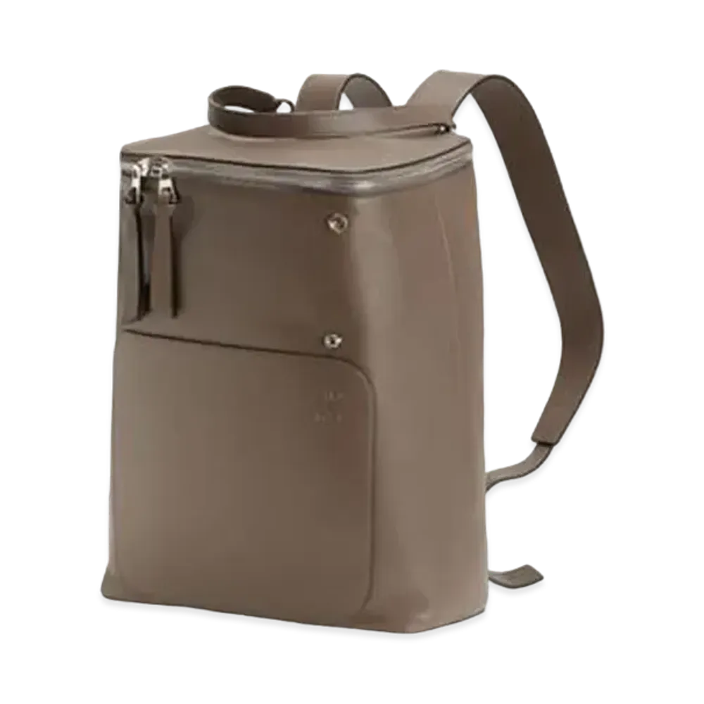 LOEWE Goya Backpack In Natural Calfskin "Dark Taupe"