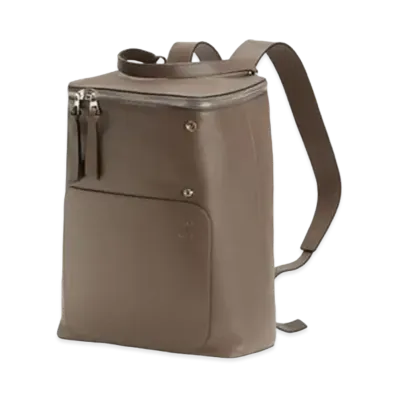 LOEWE Goya Backpack In Natural Calfskin "Dark Taupe"