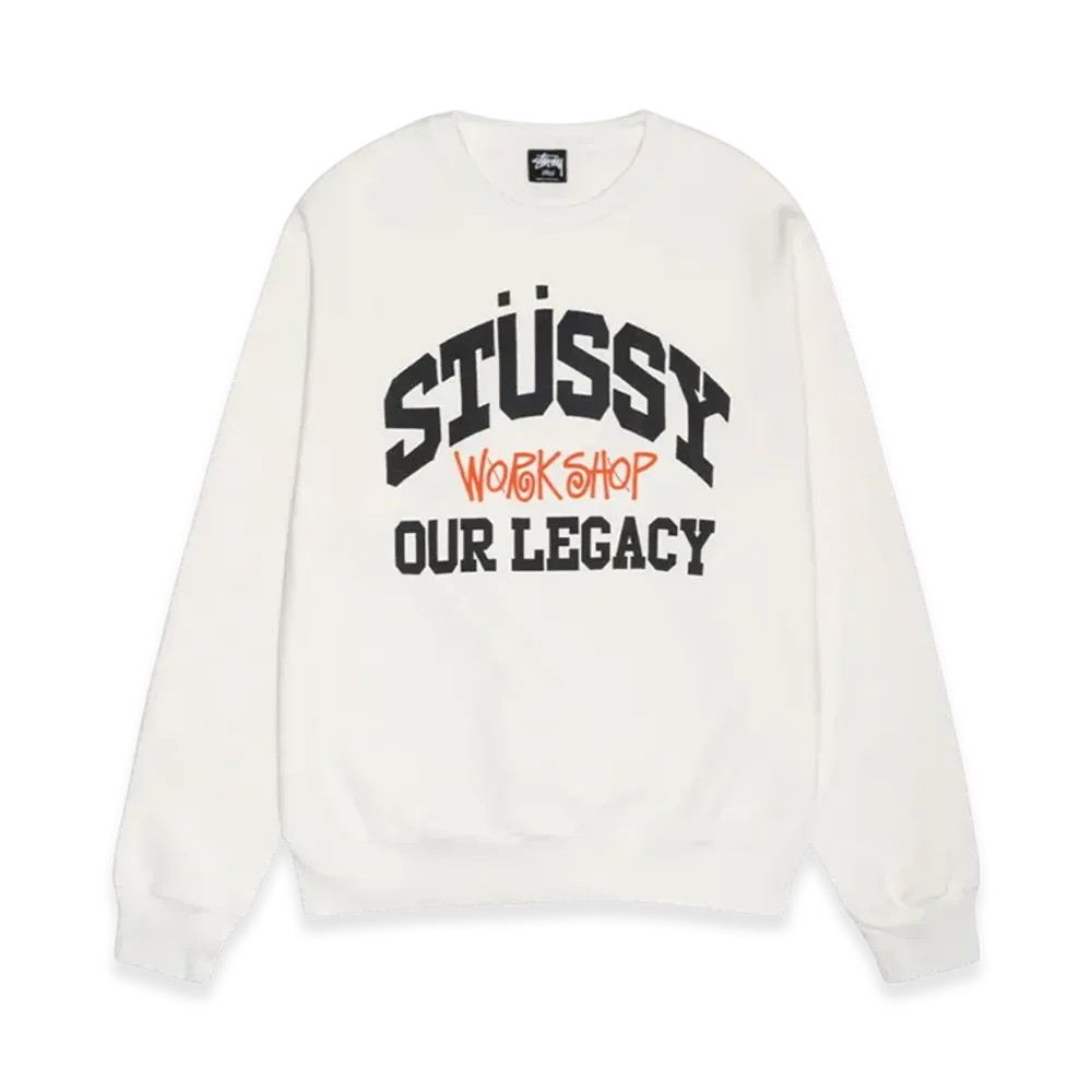 Stussy x Our Legacy Work Shop Collegiate Crew Pigment Dyed "Natural"