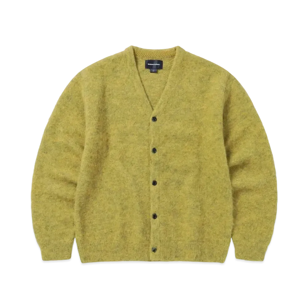 thisisneverthat Hairy Knit Cardigan "Mustard"