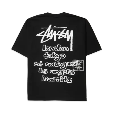 Stussy x Always Do What You Should Do World Tour Tee "Black"