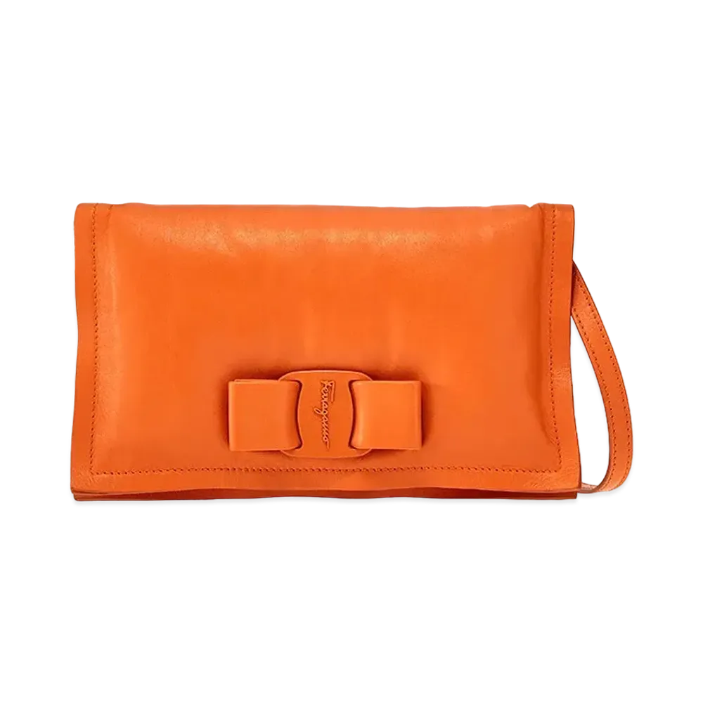 Salvatore Ferragamo Viva Bow Minibag "Orange"