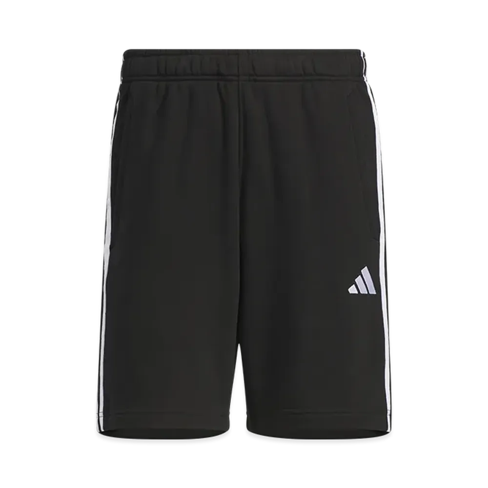 adidas Essentials Plus Regular Fit Three Stripes French Terry Shorts "Black"