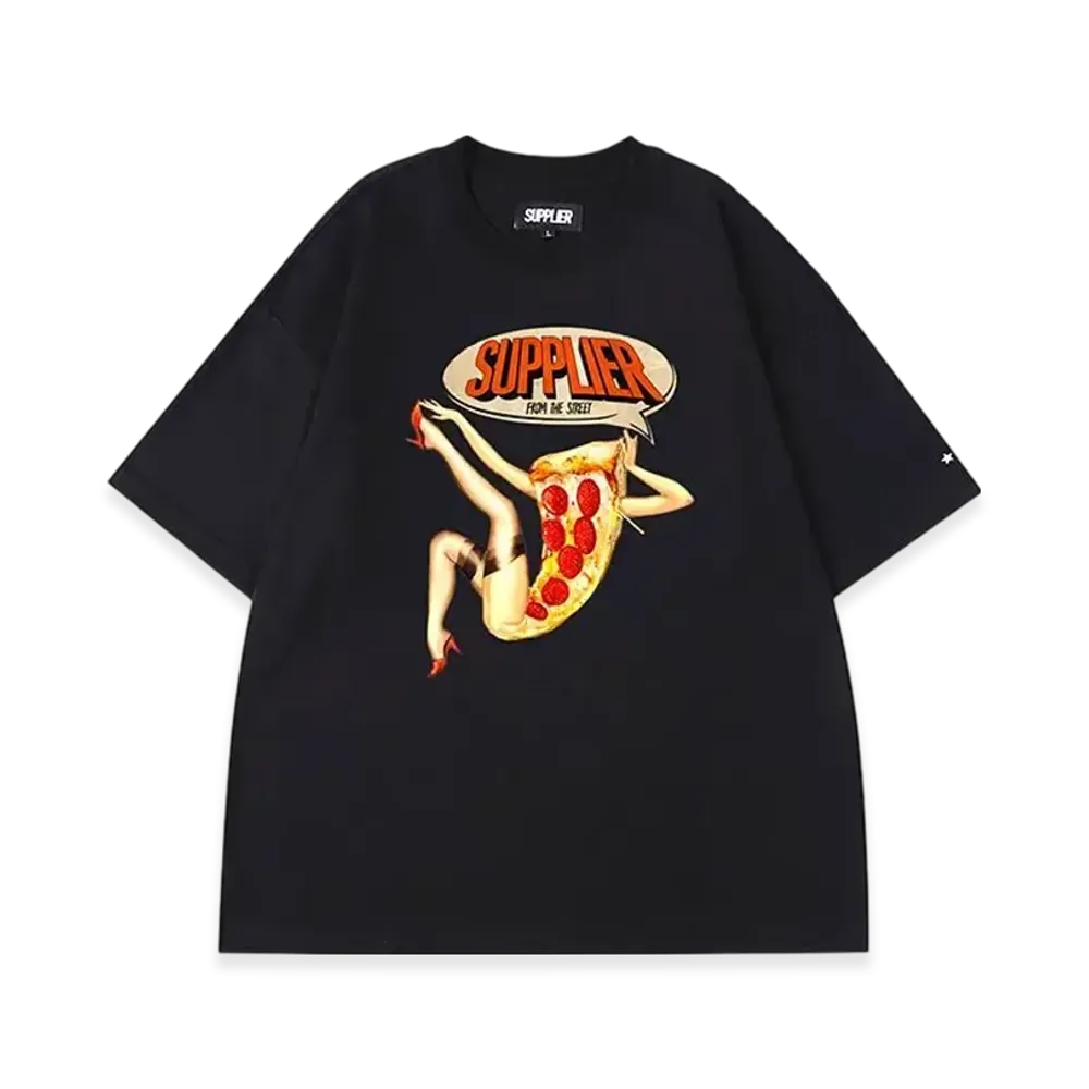 SUPPLIER S/S Pizza T-Shirt "Black"