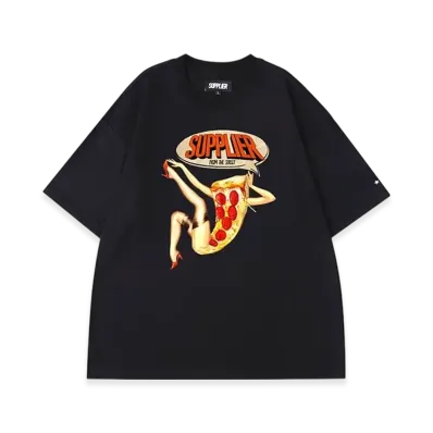 SUPPLIER S/S Pizza T-Shirt "Black"