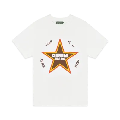 DENIM TEARS Every Tear Is A Star Tee "White"