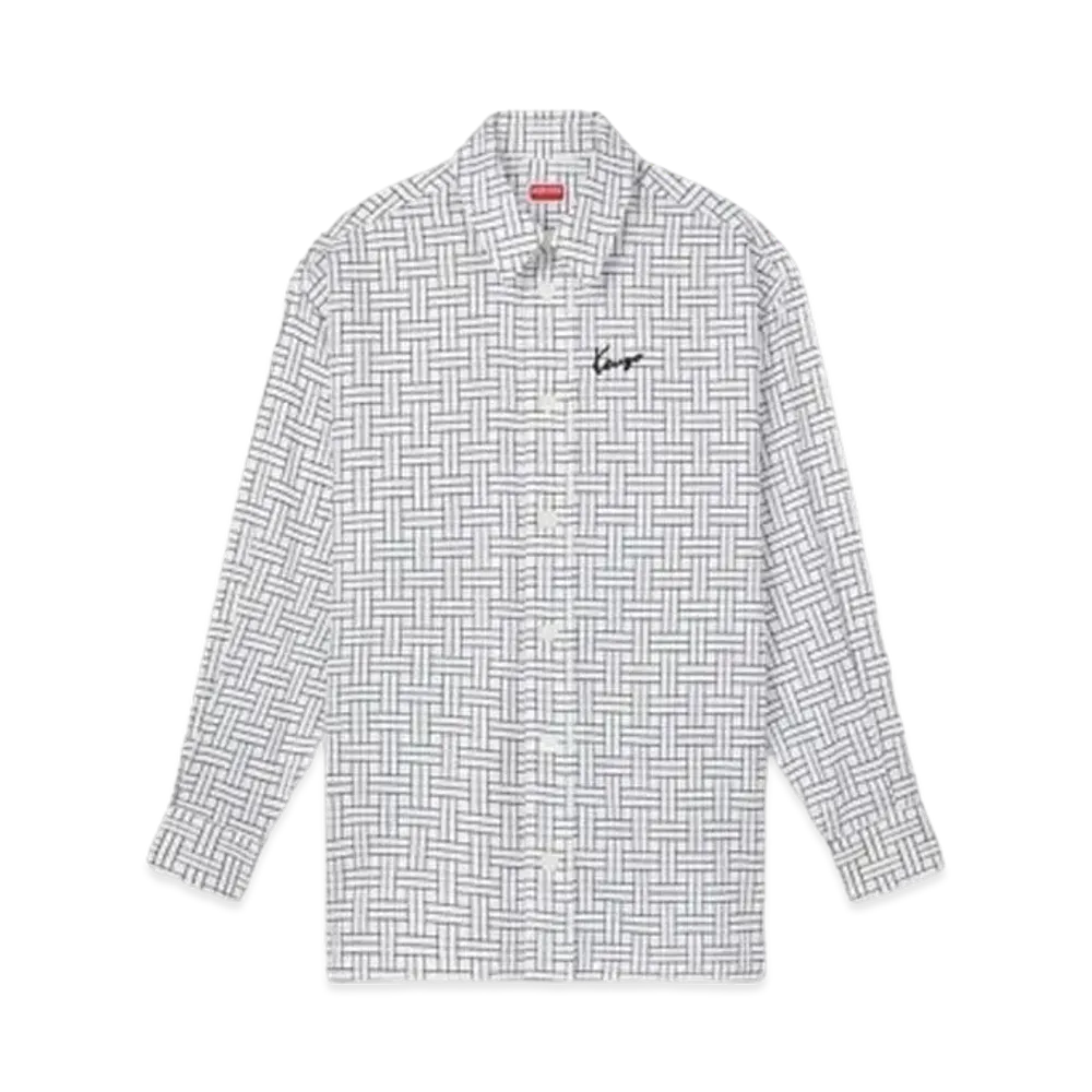 KENZO 'WEAVE' Oversize Shirt "White"