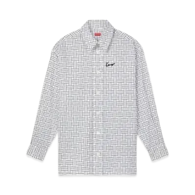 KENZO 'WEAVE' Oversize Shirt "White"