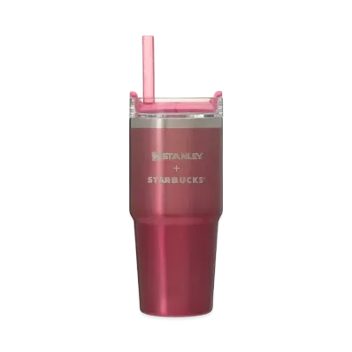 STARBUCKS 3WAY Stainless Steel Tumbler Stanley Gradient 414ml "Cranberry"