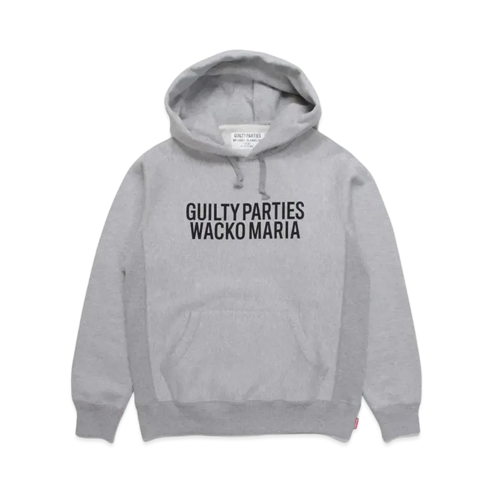 WACKO MARIA HEAVY WEIGHT PULL OVER HOODED SWEAT SHIRT "Gray"