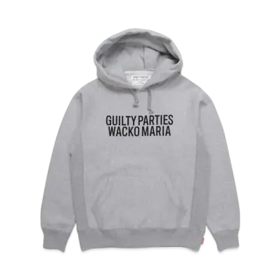 WACKO MARIA HEAVY WEIGHT PULL OVER HOODED SWEAT SHIRT "Gray"