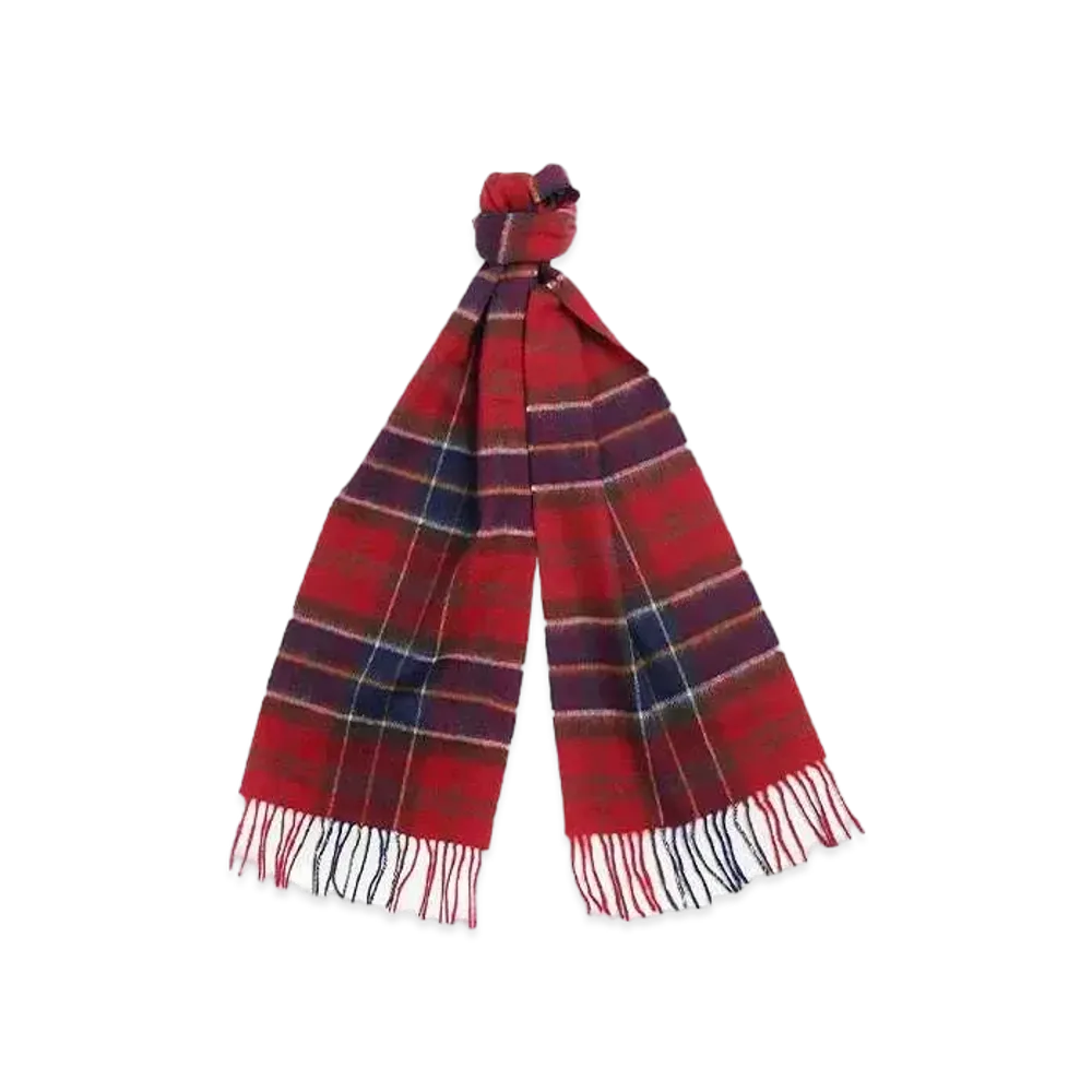 Barbour Wool / Cashmere Tartan Scarf "Red"