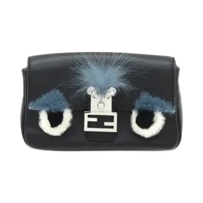 FENDI Monster Micro Bucket Handbag "Black"