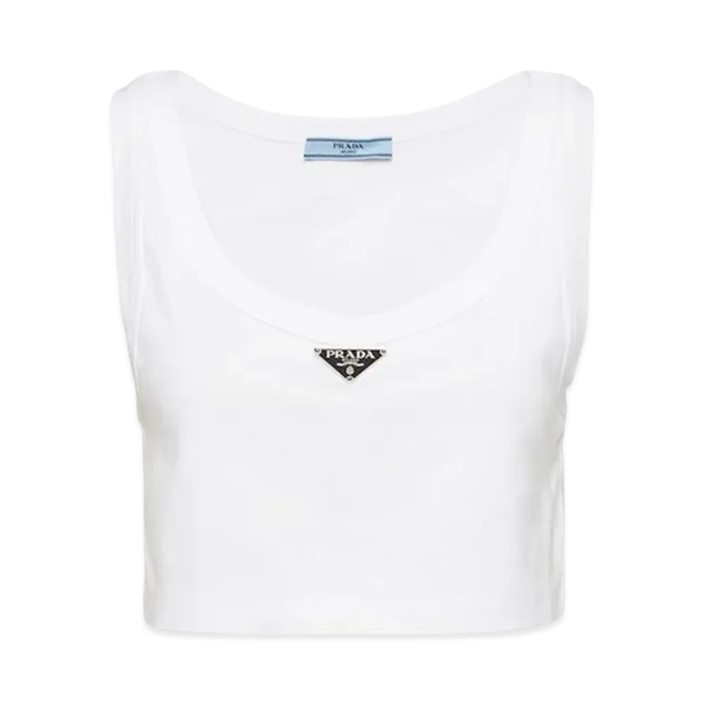 PRADA Women's Jersey Top "White"