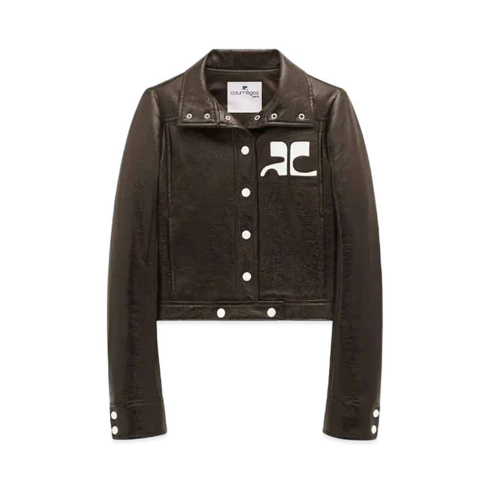 Courreges Reedition Vinyl Jacket "Chocolate"