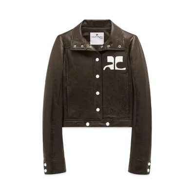 Courreges Reedition Vinyl Jacket "Chocolate"