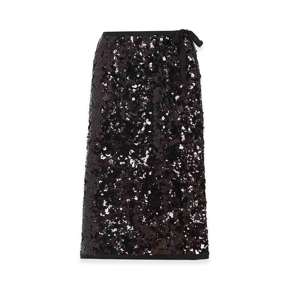 PRADA Wonen's Polyamide Midi Skirt "Prugna"