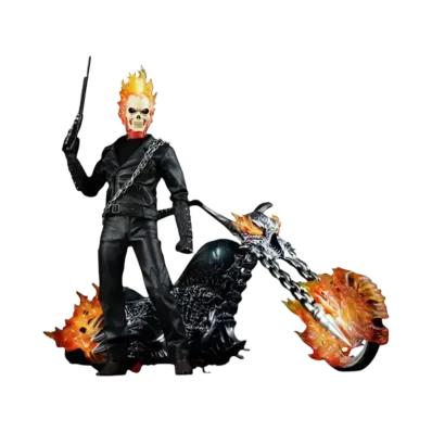 Hot Toys "Movie Masterpiece" -Ghost Rider- 1/6 Scale Fully Poseable Figure: Ghost Rider & Hell Cycle