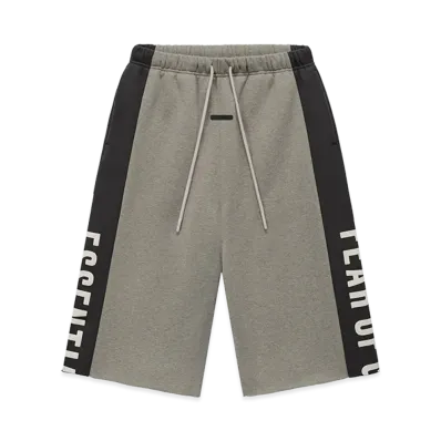 FEAR OF GOD ESSENTIALS Panelled Raw Cut Off Sweatpant "Seal Heather/Iron Grey"