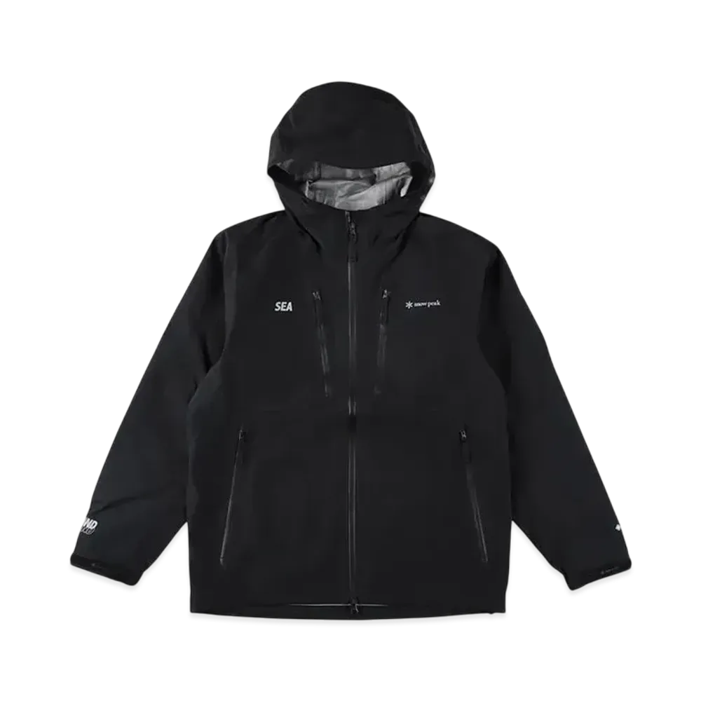 WIND AND SEA x Snow Peak Gore-Tex Rain Jacket "Black"