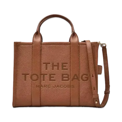 Marc Jacobs The Leather Medium Tote Bag "Argan Oil"
