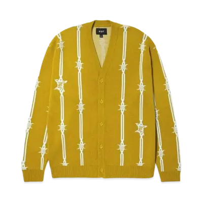 HUF Spring 24 Barbed Wire Cardigan "Cactus"