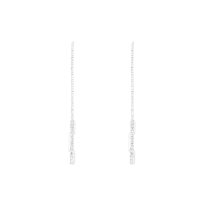 GUCCI Link To Love Chain Earrings With Gucci Bar