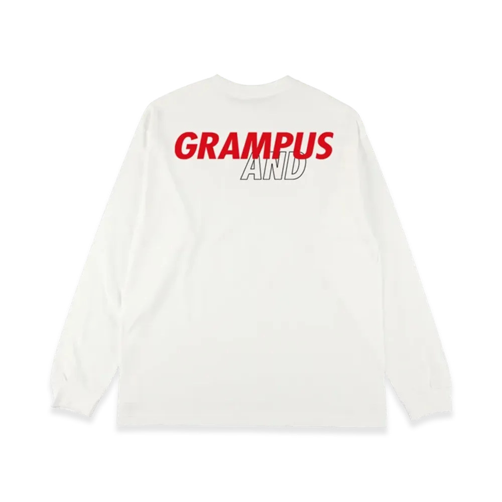 WIND AND SEA x J.LEAGUE GRAMPUS L/S Tee "White"