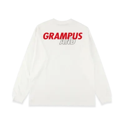 WIND AND SEA x J.LEAGUE GRAMPUS L/S Tee "White"