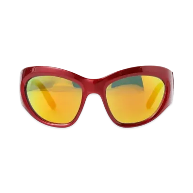 BEAMS FUTURE ARCHIVE Big Square Eye Wear "Red"