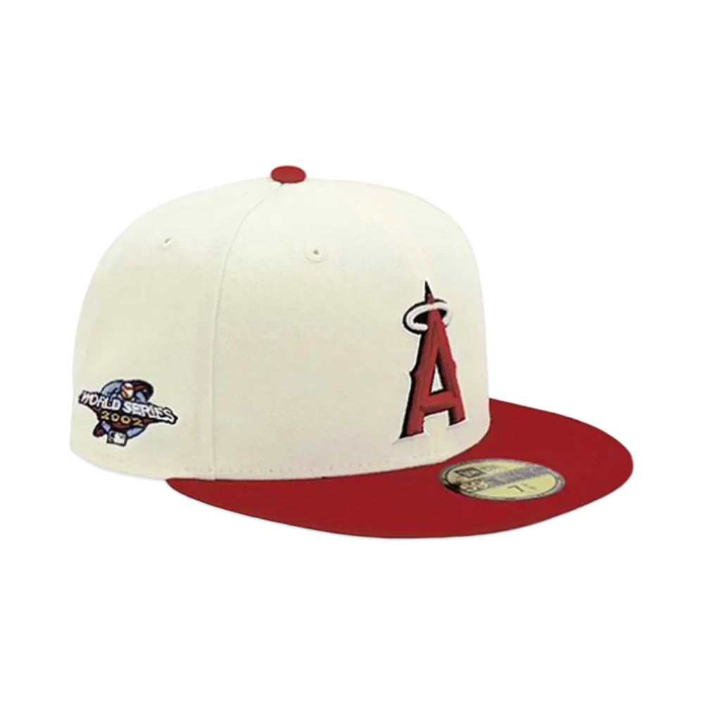 NEW ERA x THE CAP 59Fifty 'MLB Collection' Los Angeles Angels "White/Red"