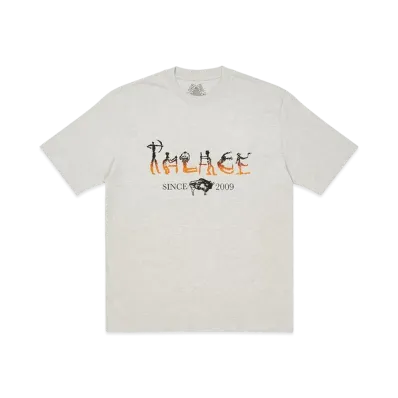 PALACE NEIN ELECTRICITY T-SHIRT "Grey Marl"