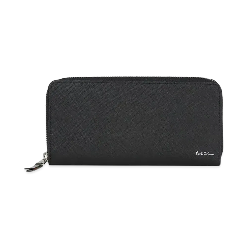 Paul Smith Bright Stripe Puller Long Wallet "Black"