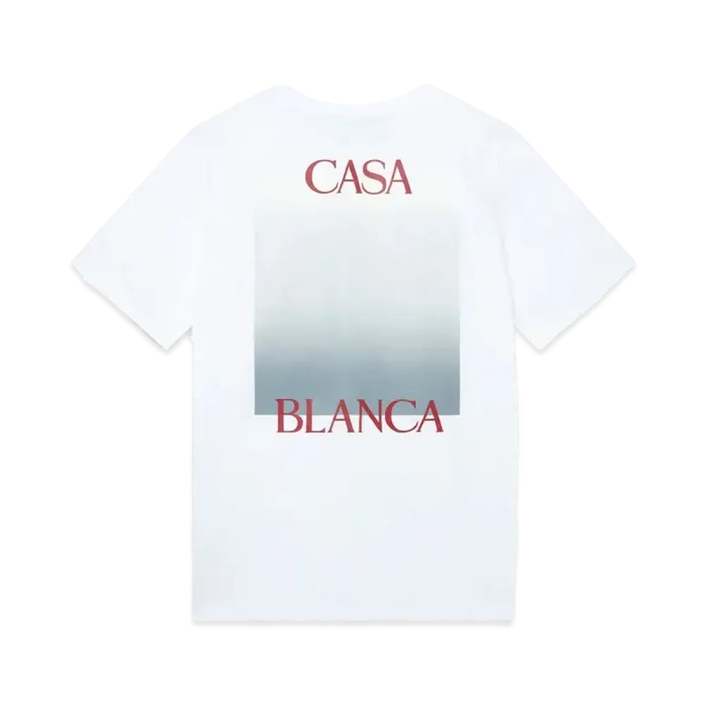 Casablanca Gradient Casa Logo T-Shirt "White"