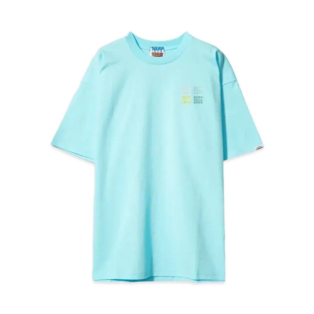 CITY COUNTRY CITY EMBROIDERED LOGO COTTON S/S T-SHIRT CCCC "BLUE"