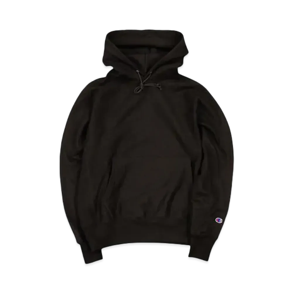 Champion Reverse Weave Heavyweight 12Oz Pullover Hoodie Sweat Shirt "Black"