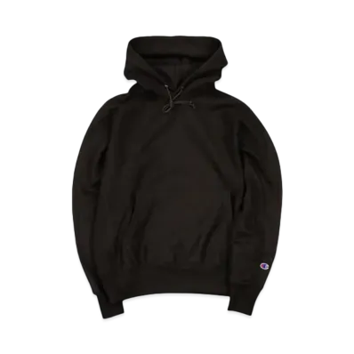 Champion Reverse Weave Heavyweight 12Oz Pullover Hoodie Sweat Shirt "Black"
