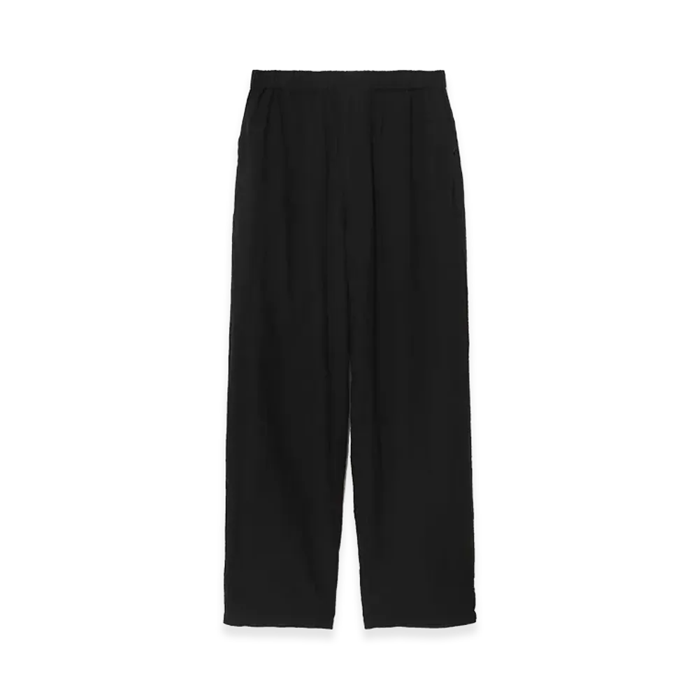 UNDERCOVER Linen Ramie Blend Cotton Easy Pants "Black"