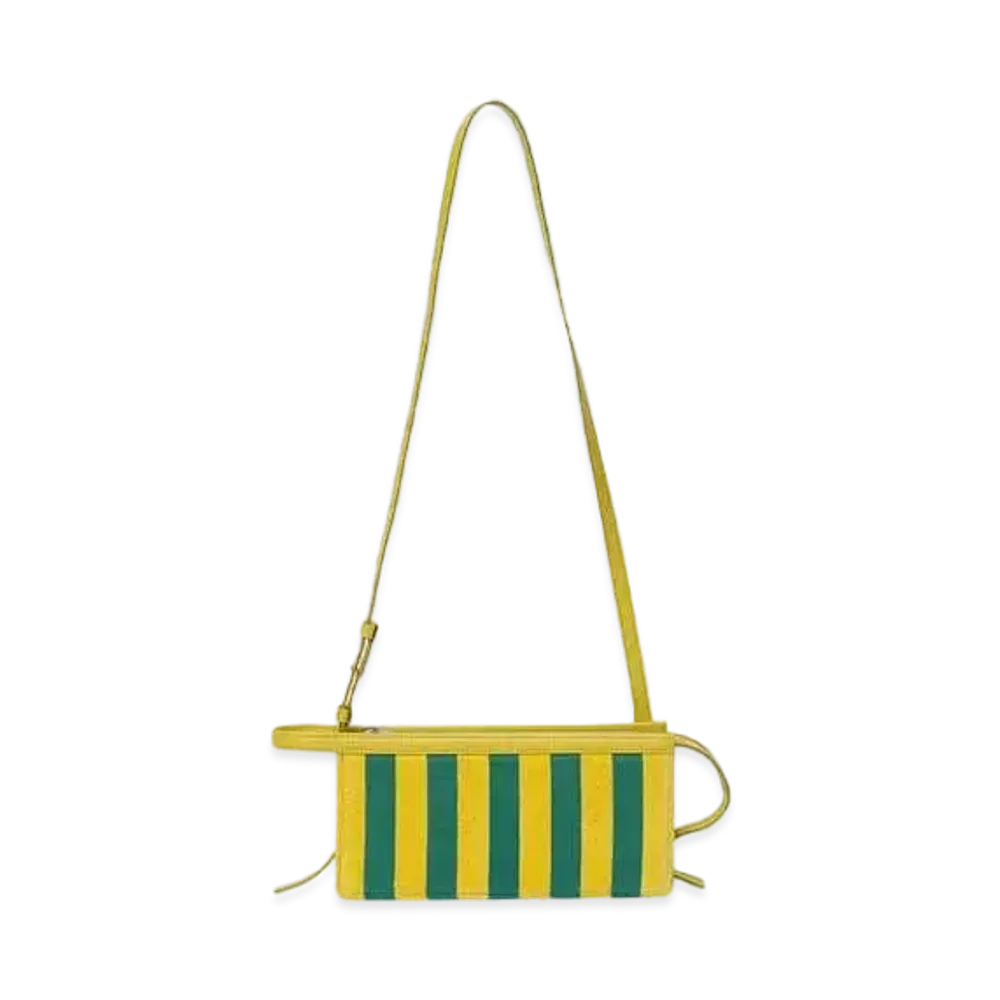 ANREALAGE Photochromic Velvet Bag "Yellow/Blue Stripe"