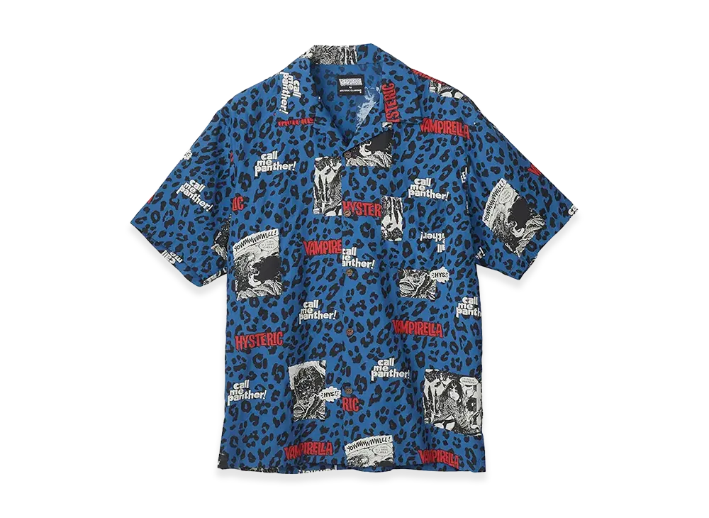 HYSTERIC GLAMOUR x Vampirella Open Collar Shirt "Blue"