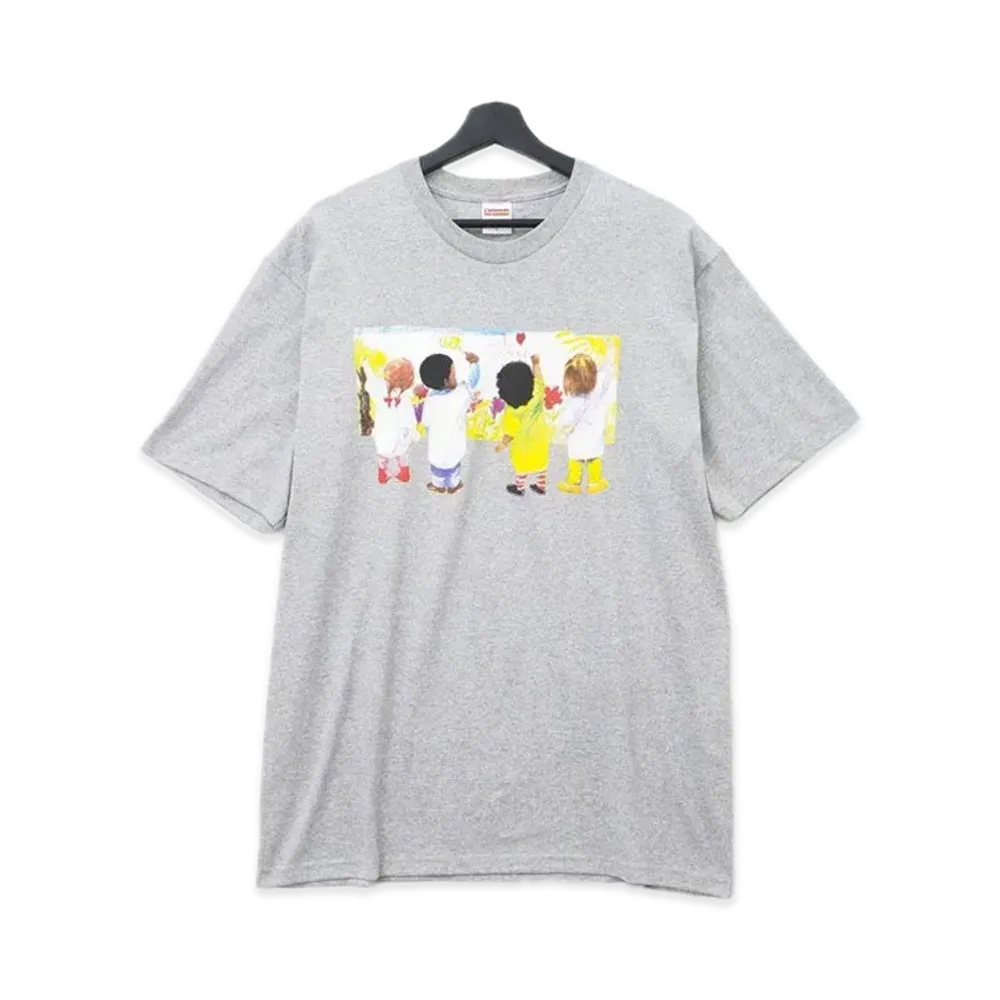 シュプリーム キッズ Tシャツ "グレー"