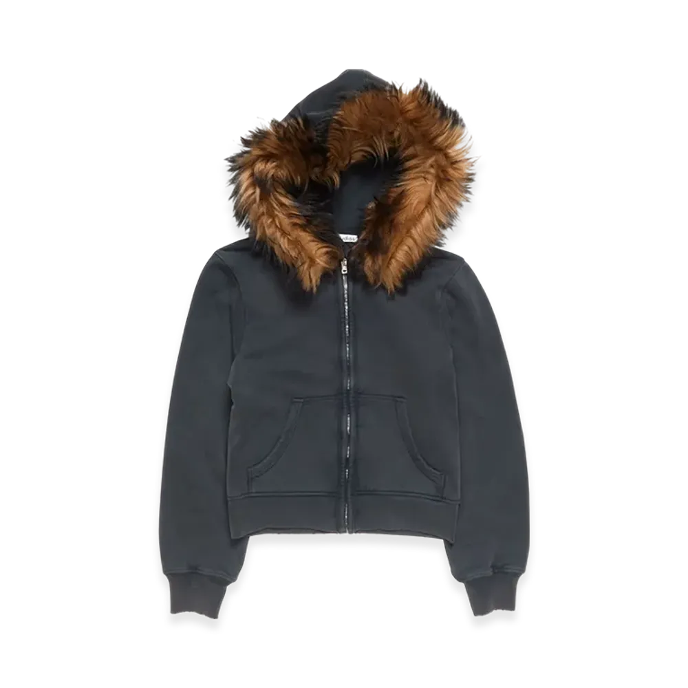 Acne Studios Hooded Zipper Sweatshirt "Rust Brown"