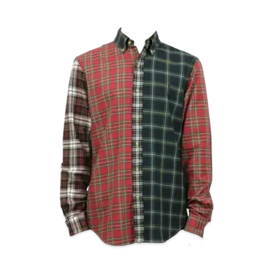 Polo Ralph Lauren Custom-Fit Solid Oxford Shirt "Green/Red"