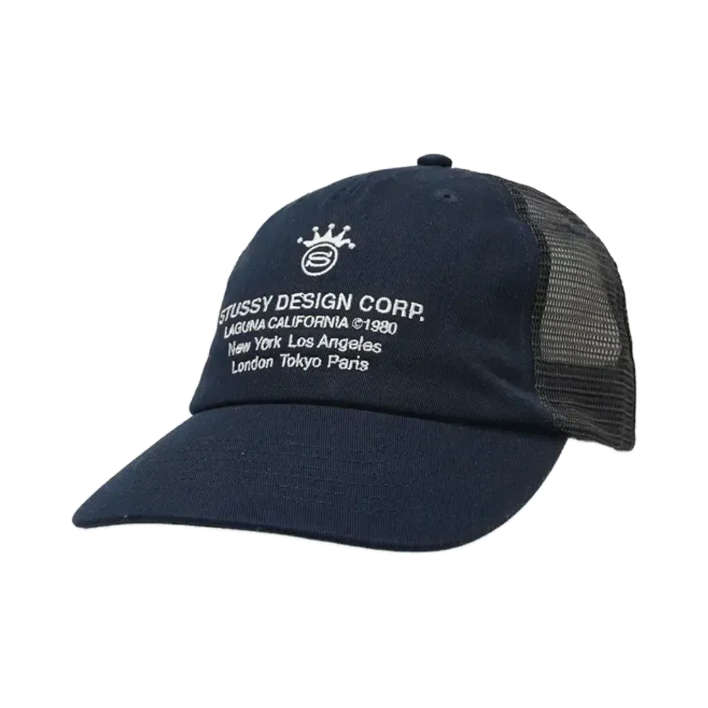Stussy LP Design Crop Trucker Cap "Navy"