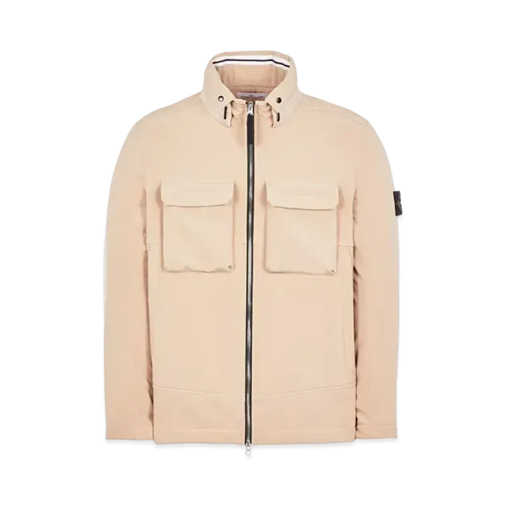 Stone Island Q0222 SOFT SHELL-R_E.DYE TECHNOLOGY "Pastele Pink"