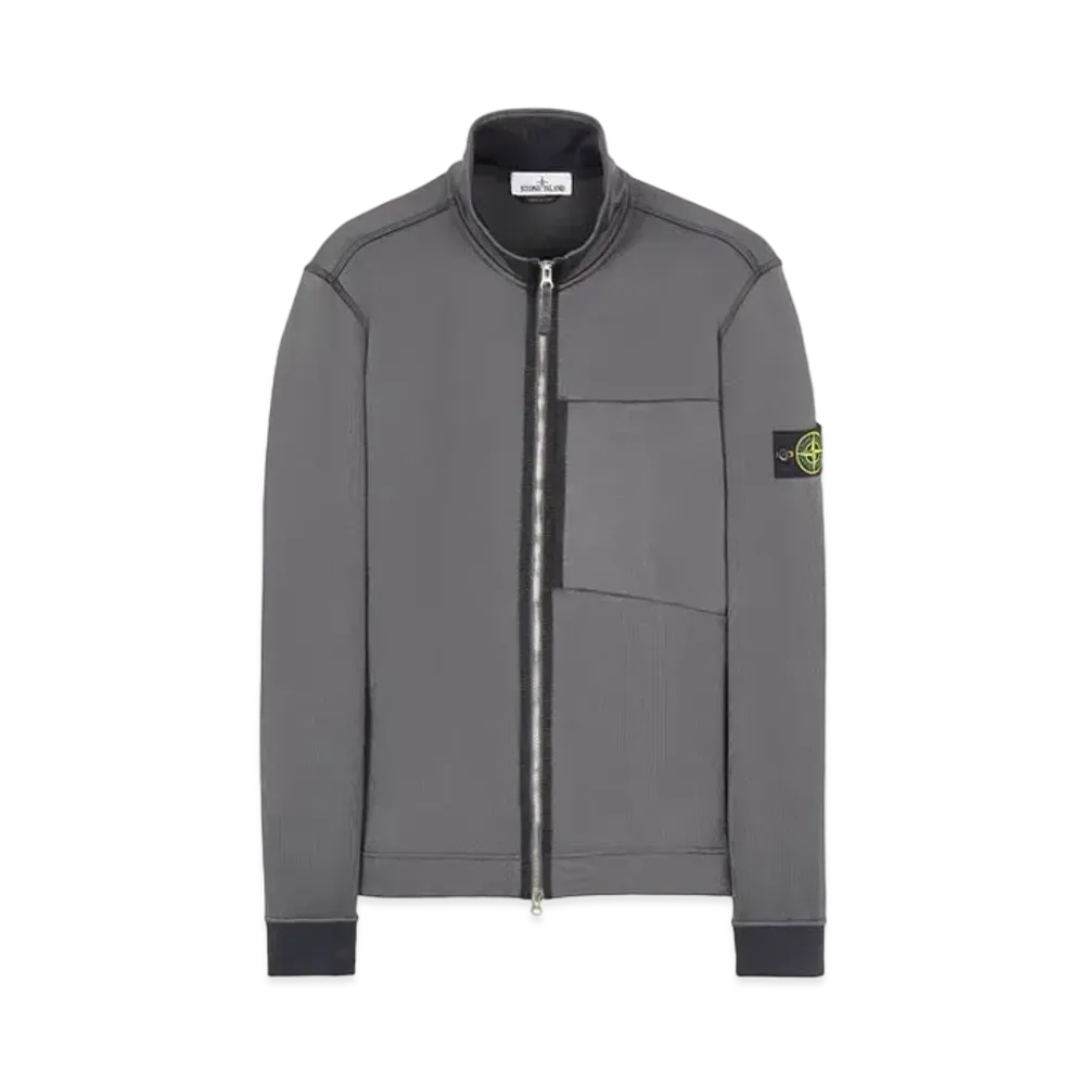 Stone Island 63947 COTTON NYLON FLEECE "Steel Grey"