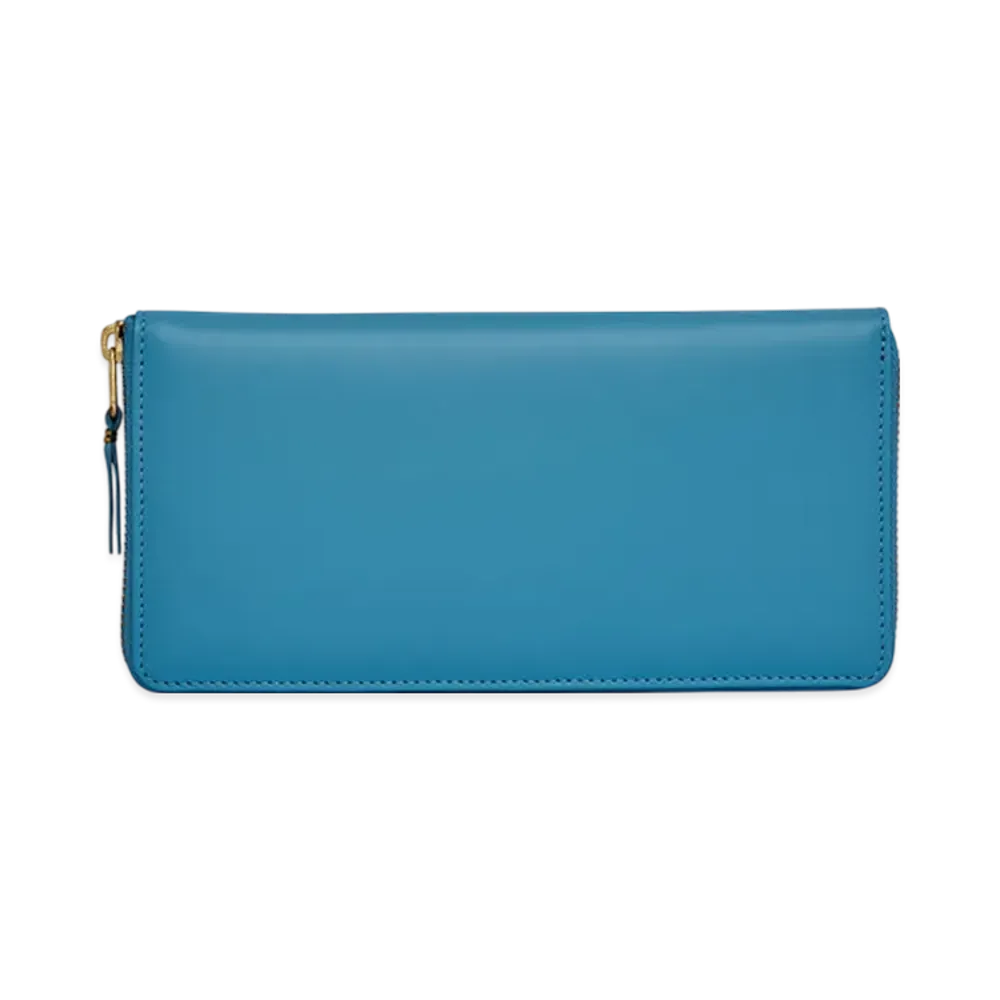 COMME des GARCONS Wallet Colored Leather "Blue"
