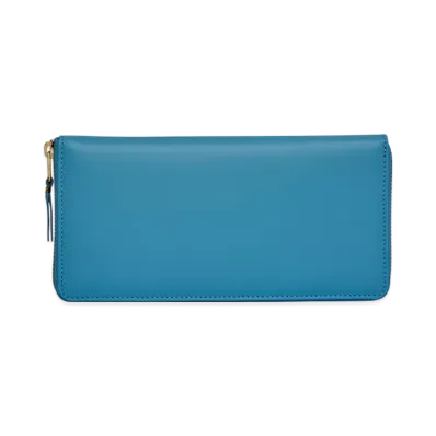 COMME des GARCONS Wallet Colored Leather "Blue"