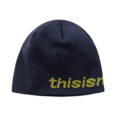 thisisneverthat SP-Logo No Cuff Beanie "Navy"